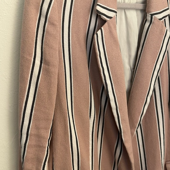 Free People Uptown Girl Striped Oversized Blazer XS - Picture 5 of 9